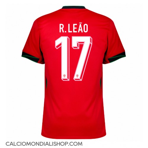 Maglie da calcio Portogallo Rafael Leao #17 Prima Maglia Europei 2024 Manica Corta